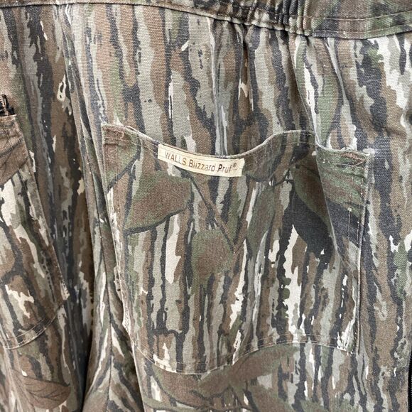 Walls overalls men's XL (40x29) camo blizzard Pruf vintage Hunting Insulated - Picture 6 of 13